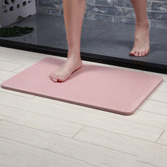 Eco- Friendly Diatomite Bath Mat Anti-slip Super Absorb Dry Bathroom High Efficiency Water Absorption Mats Bathroom Pads Supply